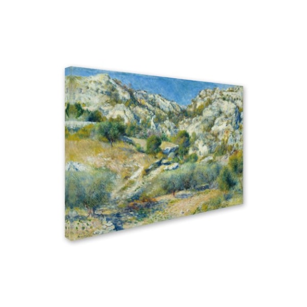 Renoir 'Rocky Crags At Lestaque' Canvas Art,35x47